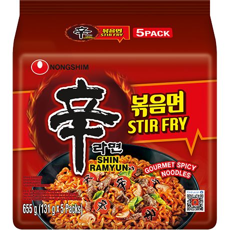 Nongshim Shin Ramyun Gebratene Instantnudeln 5x131g