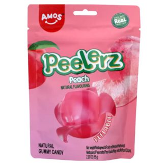 Amos Peelerz Gummy Candy Peach 65g